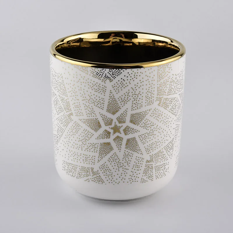 10oz ceramic candle holders with round bottom