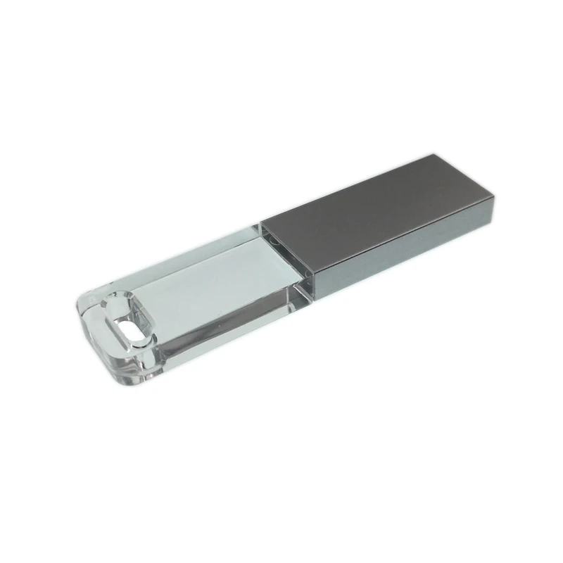Mini Crystal Acrylic Light Up Usb Flash Drive Glass With Custom Logo