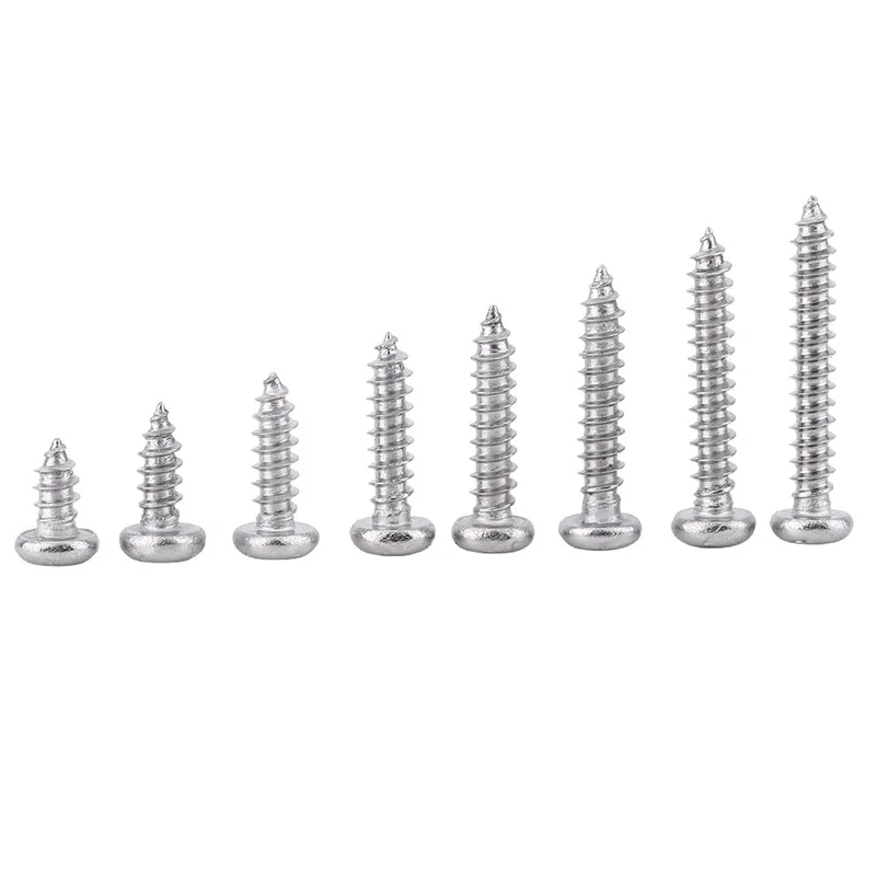 Stainless Steel Screw SS304 Pan/Flat Head Self Tapping Screw Assortment Wood Screw details
