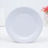 Eco-friendly green disposable paper plate paper tray cake dishes ready to ship