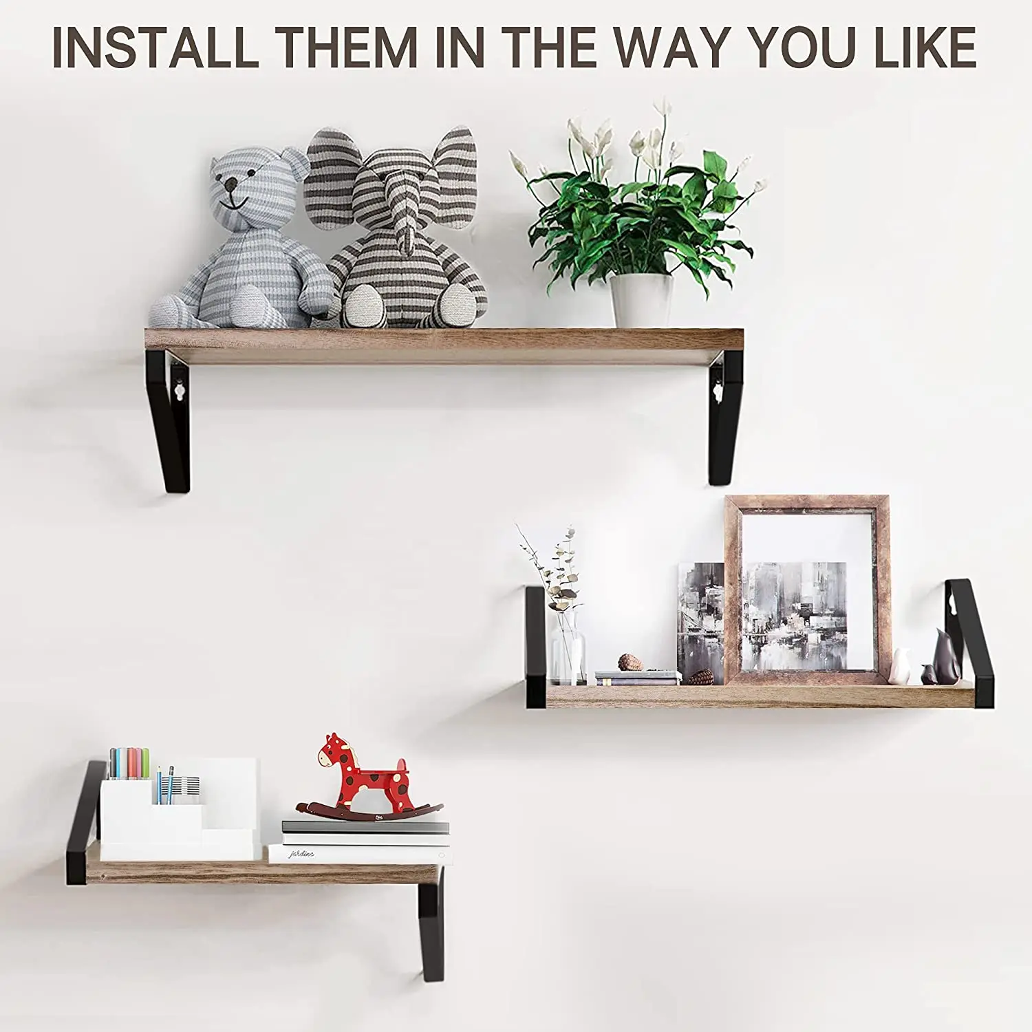 Kd Shelf Book Shelf Wall Bathroom Shelf High Quality Storage Rack Wall