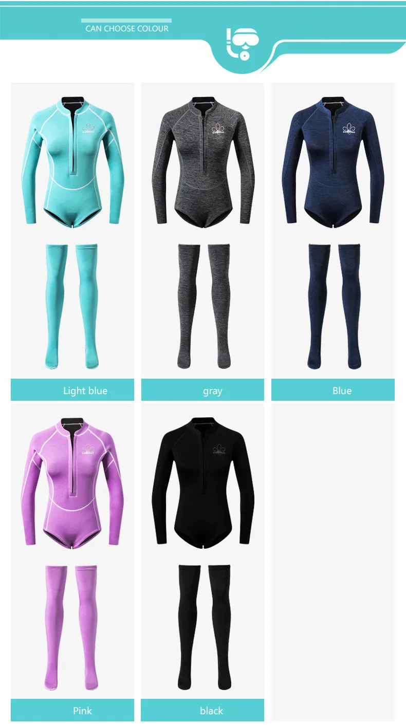 2mm Thickness Scr Neoprene Wetsuit Women 2020 Thermal Warm Diving Suit