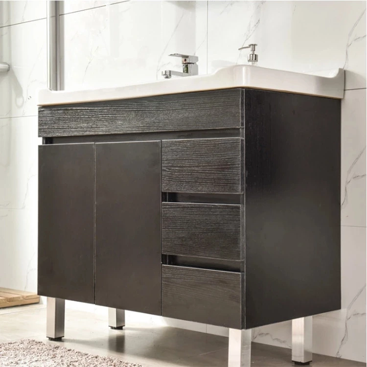 Multiple Models Solid Wood Corner Bathroom Vanity Cabinet