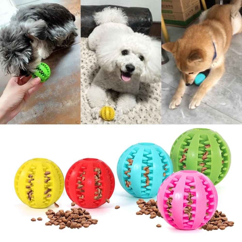 Pet Dog Toy Interactive Durable Soft Rubber Balls For Small Large Dogs ...