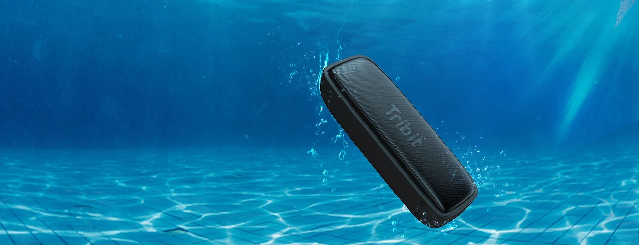 Tribit Bluetooth Speaker XSound Surf Speakers Bluetooth Wireless Rich Bass IPX7 Waterproof 12W Powerful Sound 10H Playtime - ANKUX.COM