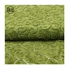 New look custom made popular shiny embroidered velvet dress fabric green