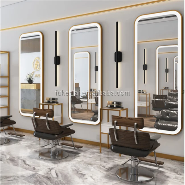 Big Rectangle Led Salon Mirror Station Led Beauty Hair Salon Wall Mounted  Mirrors - Buy Led Salon Mirror,Led Beauty Hair Salon Wall Mounted  Mirrors,Wall Mounted Mirrors Product on 