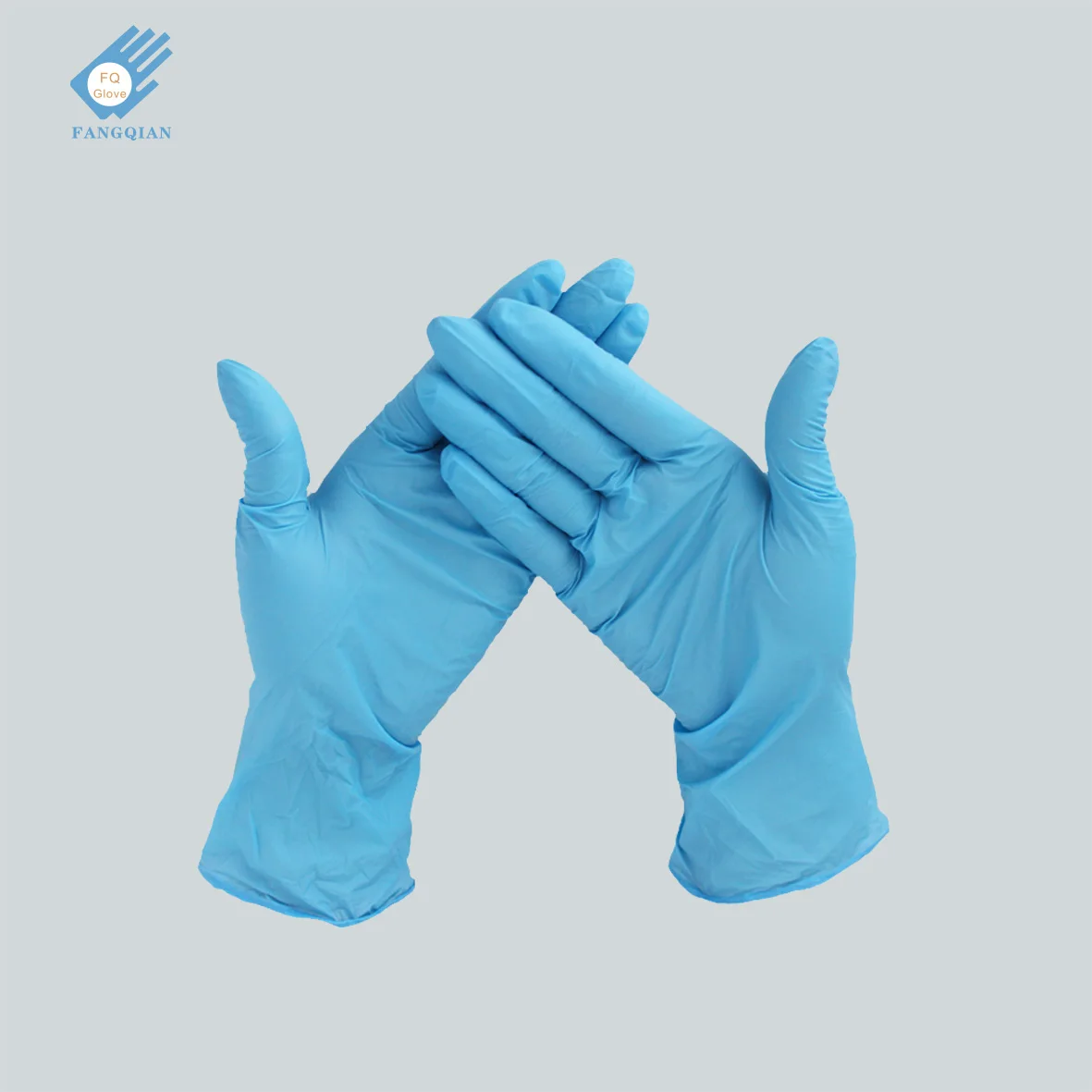2020 top selling blue nitrile examination disposable gloves