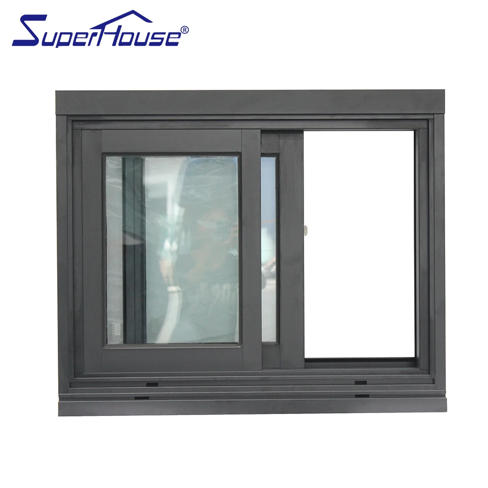 Factory direct sale sliding window sample black color aluminum windows and doors wholesale