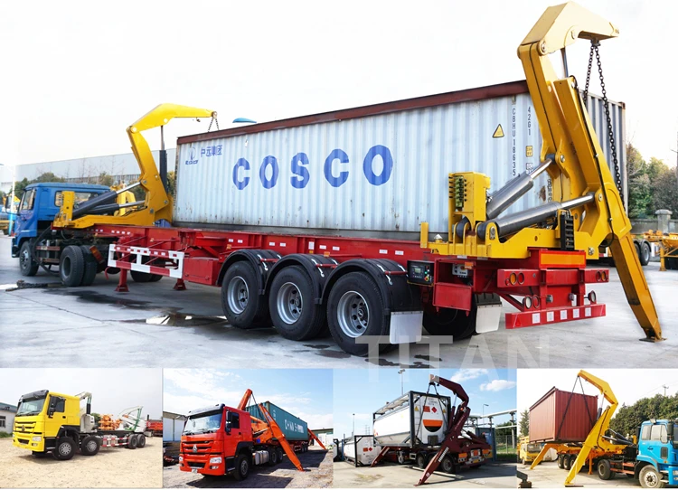 20ft 40 ft Container Transport Self Loading Side Loader Trailer Side ...