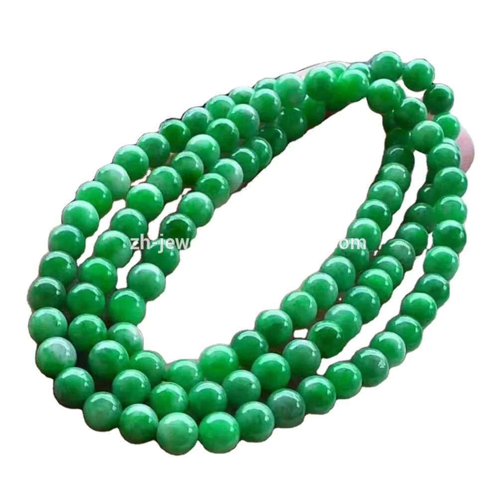 宝石珠宝翡翠圆形珠子项链 Buy 半宝石首饰祖母绿圆珠项链 翡翠珠子项链设计 宝石红宝石珠子项链product On Alibaba Com