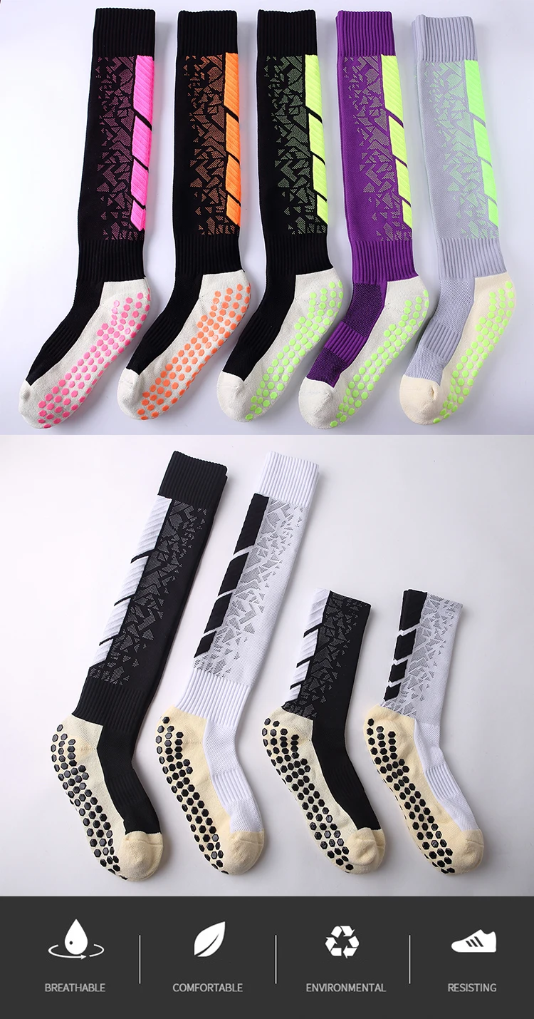 Athlete Grip Antislip Soccer Sock Medias De Futbol Knee High