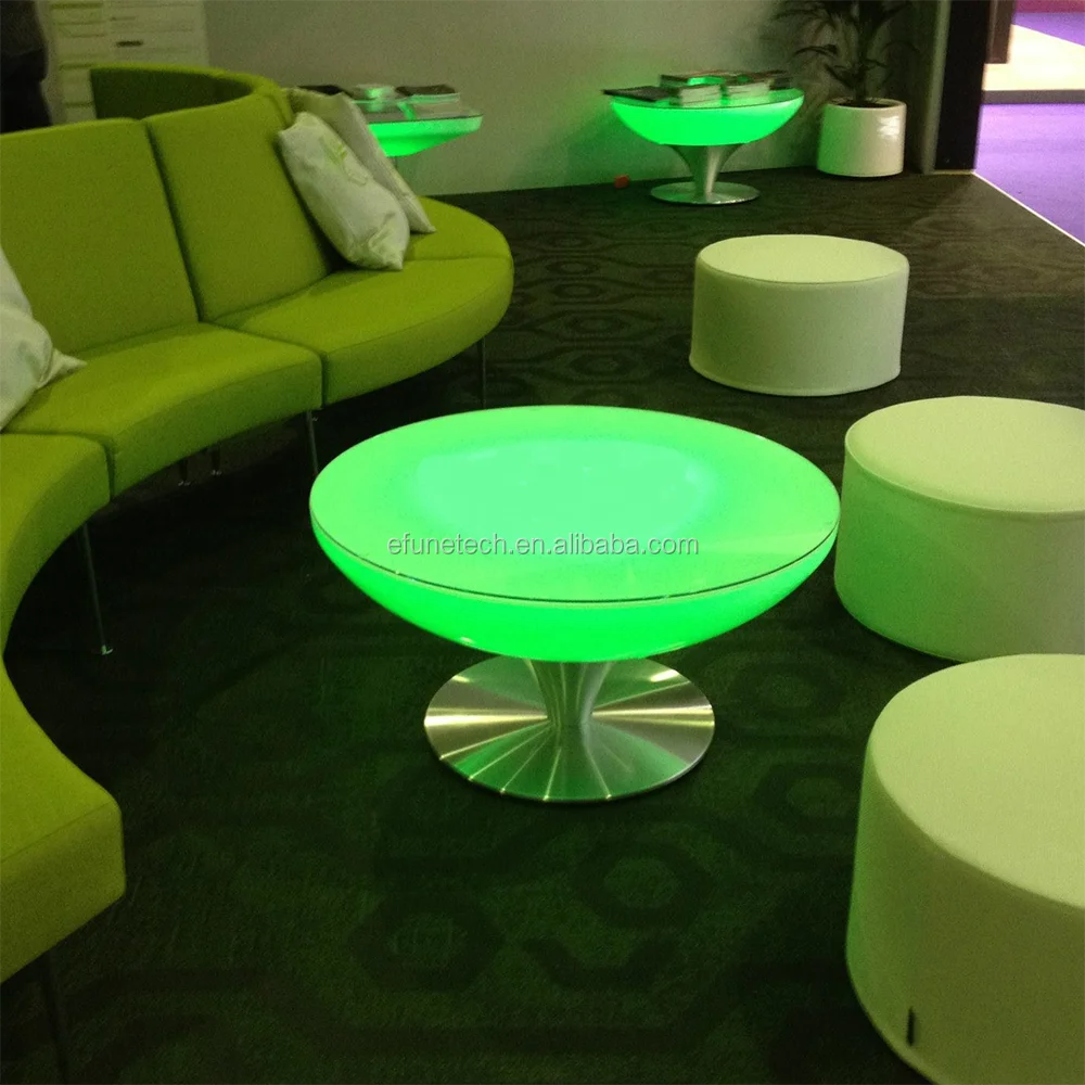 Remote Control Rechargeable Light Up Bar Furniture Set Rgb Color Led