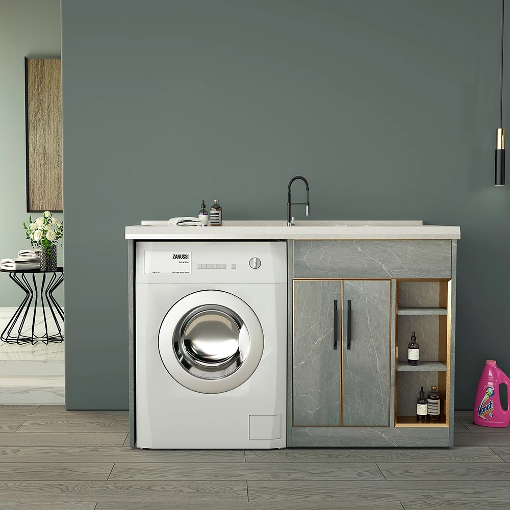 Simple Style Laundry Sink Stainless Steel Washing Machine