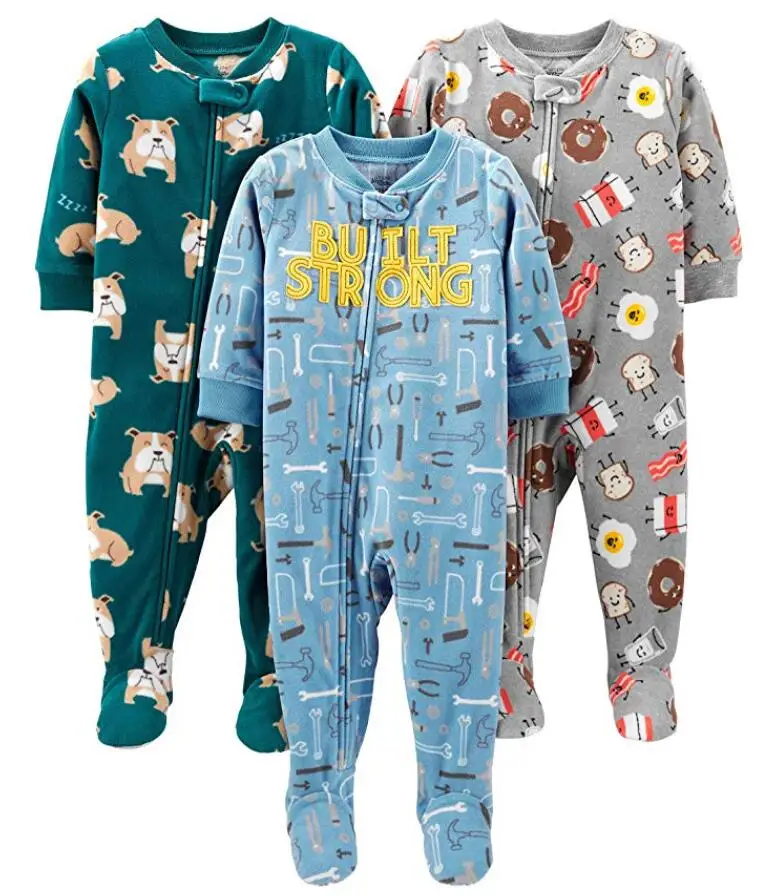 Baby And Toddler Boys' Loose Fit Fleece Footed Pajamas Buy Baby And