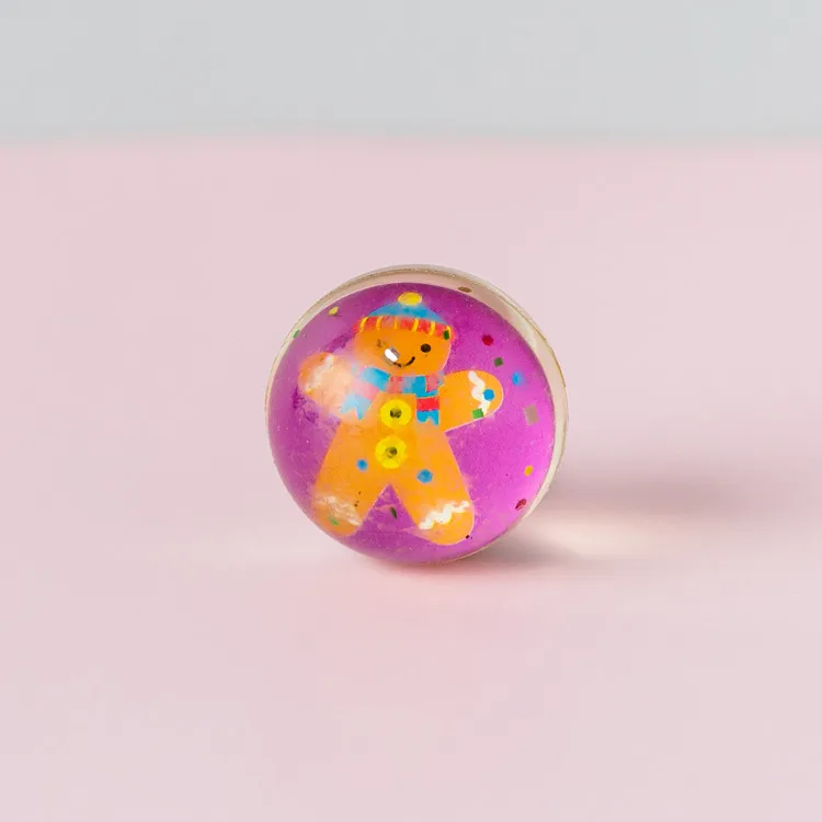 Wholesale vanding machine kids toys hopping 32mm bouncy balls with paper card inside  .jpg