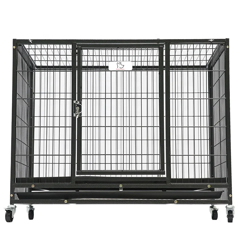 Hs31lb37" Extra Large Heavy Duty Dog Kennel With Plastic Floor Grid