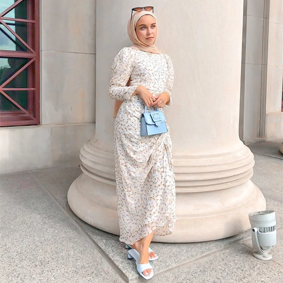 summer casual islamic dressing style 2022 New Modern Trendy Dress Muslimah Turkish Tunic Causal Daily Clothes islamic Clothing Women Tops Shirt