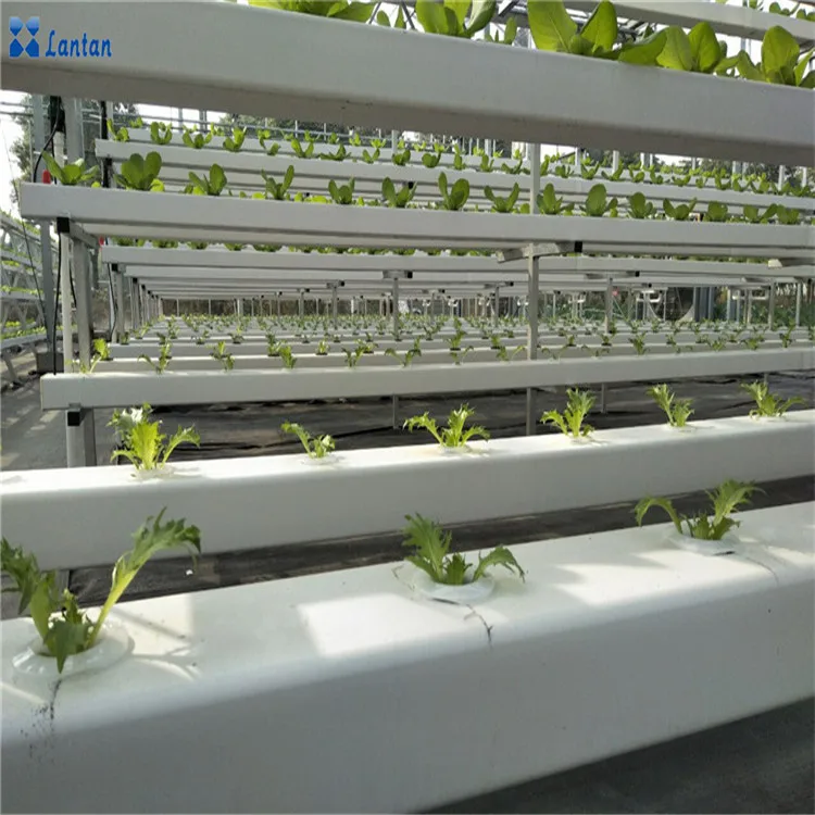 100 x 100mm PVC square hydroponic nft pipe channel for Greenhouse