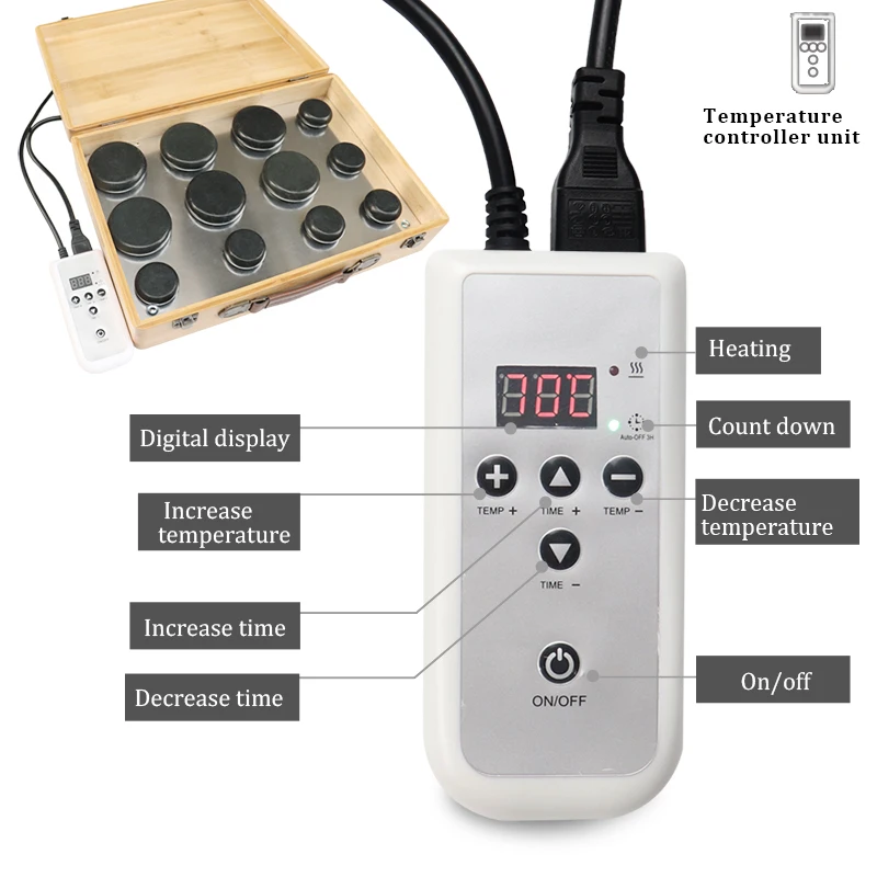 Professional Portable Spa Hot Massage Stone Heating Boxheating Stone