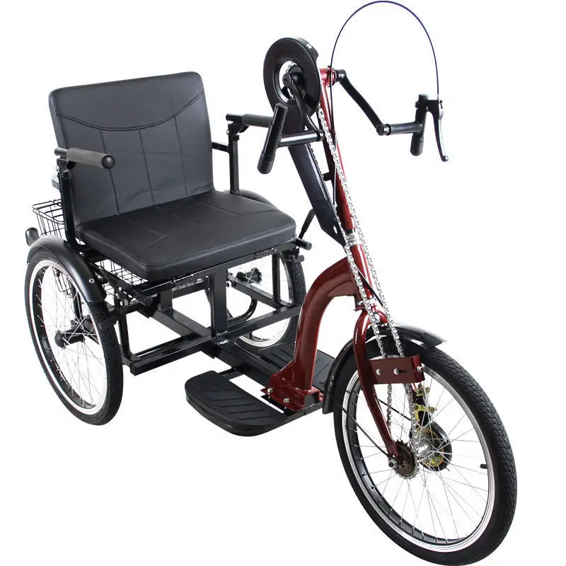 electric bicycle for handicapped Exercise Bike/Motorized and Disabled - Exercise Pedal with Leg Protection Bracket An