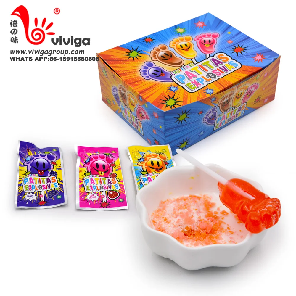 Happy Foot Lollipop With Popping Candy - Buy Lollipop,Popping Candy ...