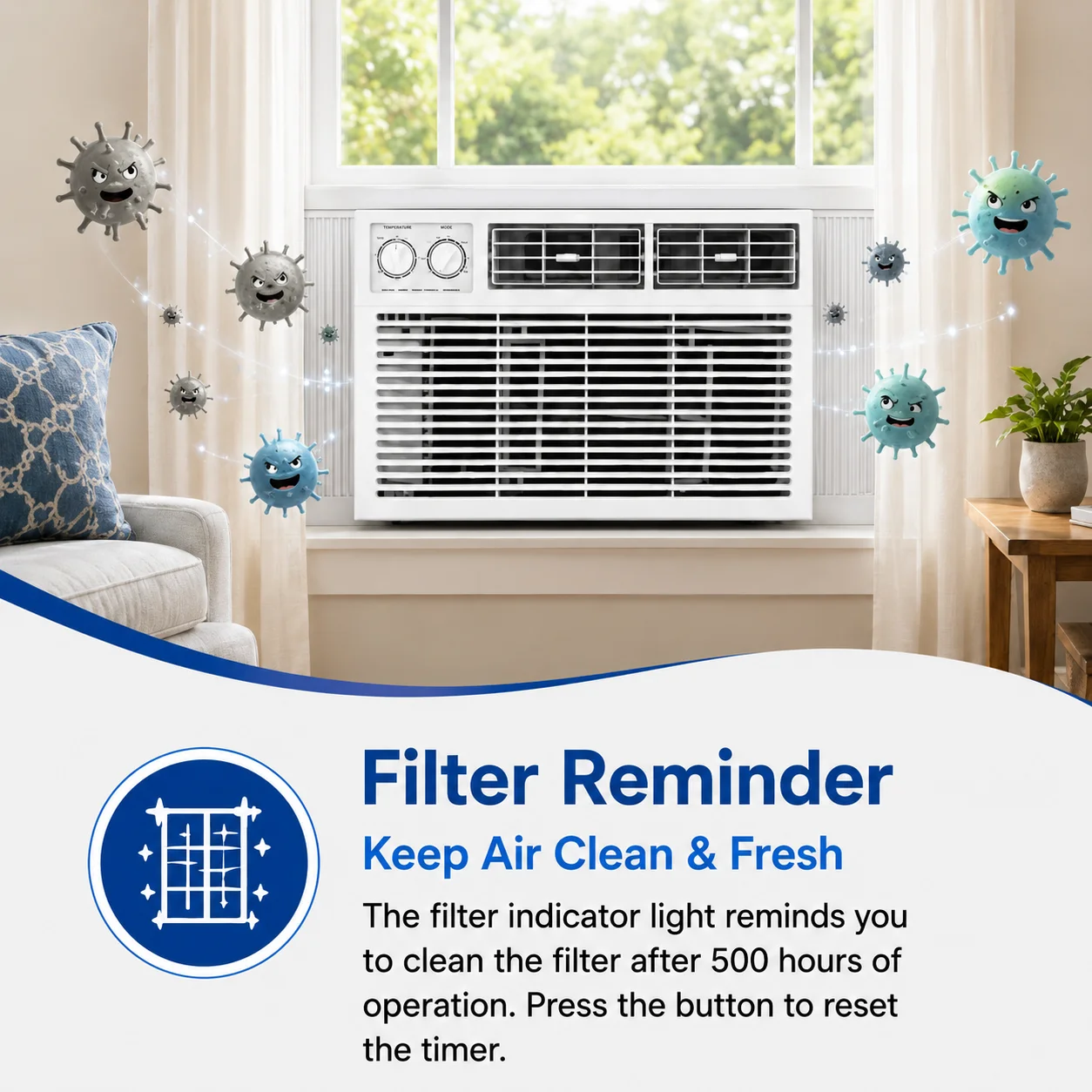 Window Air Conditioners, 12000BTU, 115V, 60Hz, EER - detail 8