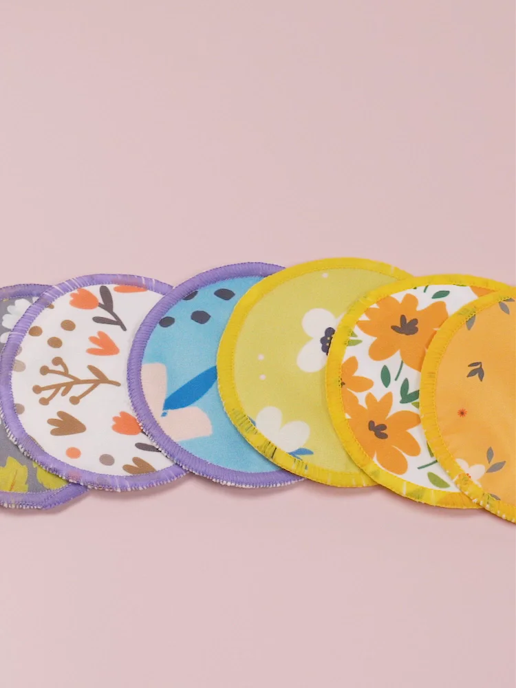 Mora Mona Washable Breast Pads Leak Proof Bamboo Reusable Nursing Pads