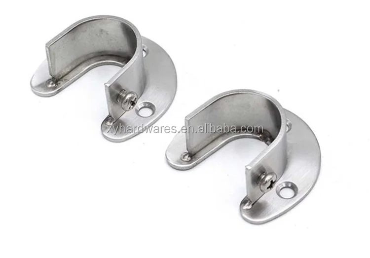 Wood Closet Rod Round Support Oval Closet Rod Flange Buy Oval Closet