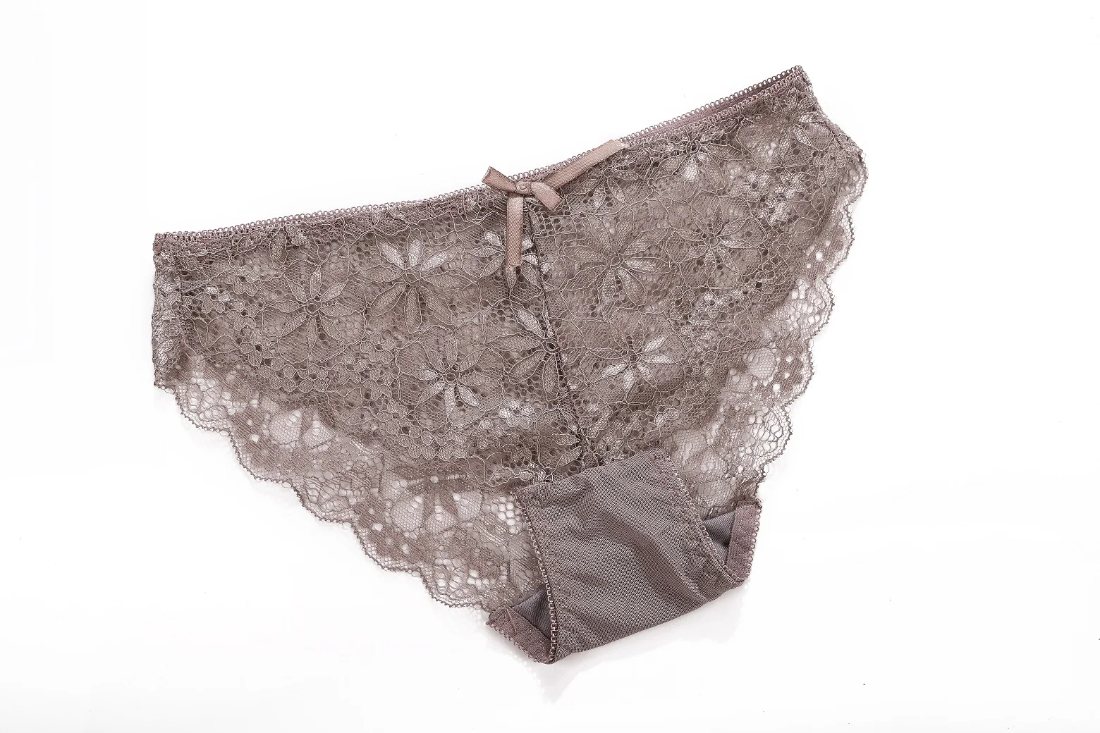Anti-Static Sexy Bra Penty Set Silk Underwear Solid Plain Dyed Technics