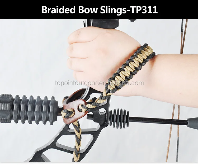 Topoint New Adjustable Archery Bow Wrist Sling Strap Tp311 Braided Cord