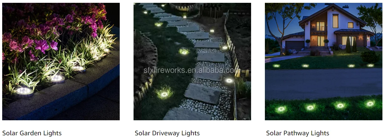 8 Luces de Disco Solar LED Integradas 8 Paquetes Lámparas Solares de Jardín Luces Conmutadas Resistentes a la Intemperie para Caminos Patios Pasillos y Césped 