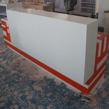 Hot Sale Modern Design Solid Surface Nail Salon Reception Desk Spa