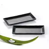 100% melamine plastic crockery items black table ware japanese restaurant tableware sushi food plate