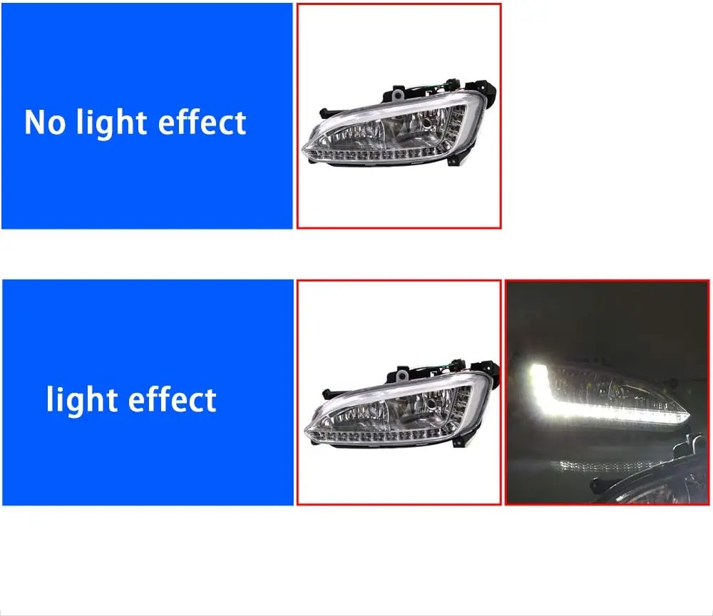 Led Drl Light Single Color For Hyundai Santa Fe Sport 2013 2014 2015