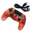 Amazon Best Seller 2.4G Wireless Gamepad Joystick Orange PS4 Controller with Led Light