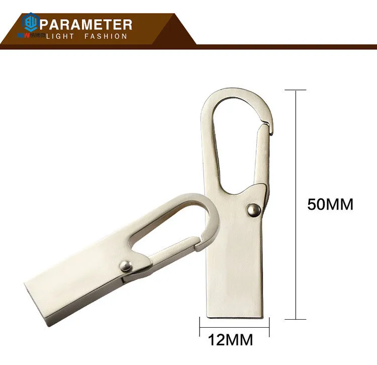 Factory Direct Sell Hook Style Key Chain USB Flash Drive 8GB 16GB 32GB 64GB Mini Metal Usb Flash Drive - ANKUX.COM