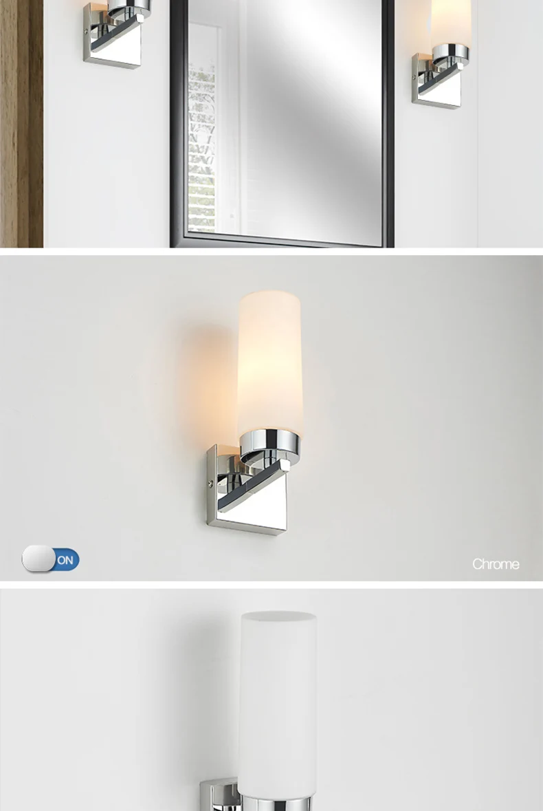 Wall Lamp Sitting Room Light Luxury Creative Glass Lampshade Bedroom Bedside Lamp Nordic Modern Contracted Corridor Lighting