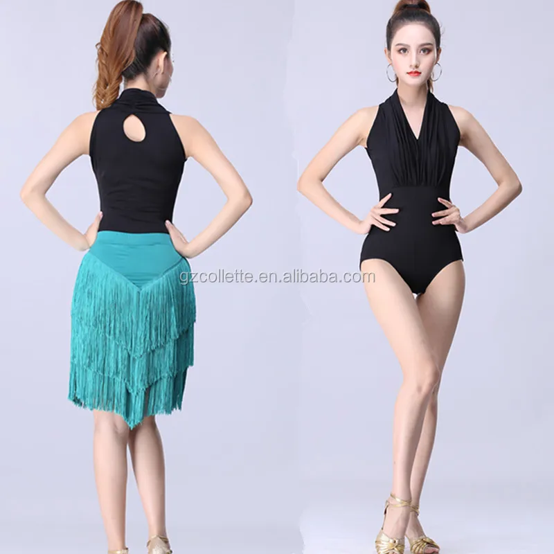 Girls Dance Skirt Child Black Stage Performance Fringe Skirt Women