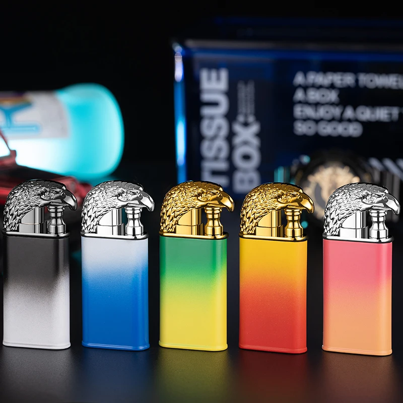 New Hot Sale Embossed Eagle Double Fire Custom Logo Lighter Torch