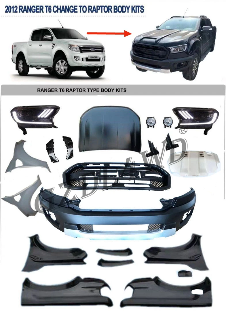 4x4 Auto Body Kit For Ranger T6 Conversion To Upgrade To Ranger T8 Raptor Buy Upgrade Front