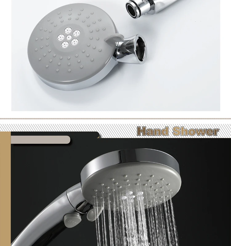 HIDEEP bathroom accessories hand shower ABS chrome detachable spray gun shower dual purpose