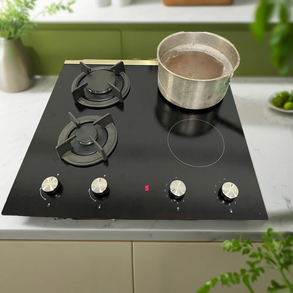 Kitchen Appliances Gas Combination With Induction Hob Integrated Gas