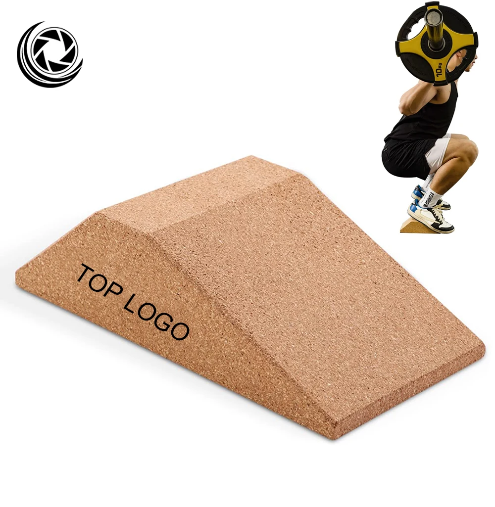 Highquality Cork Squat Wedge Nonslip Cork Blocks Trapezoid Yoga