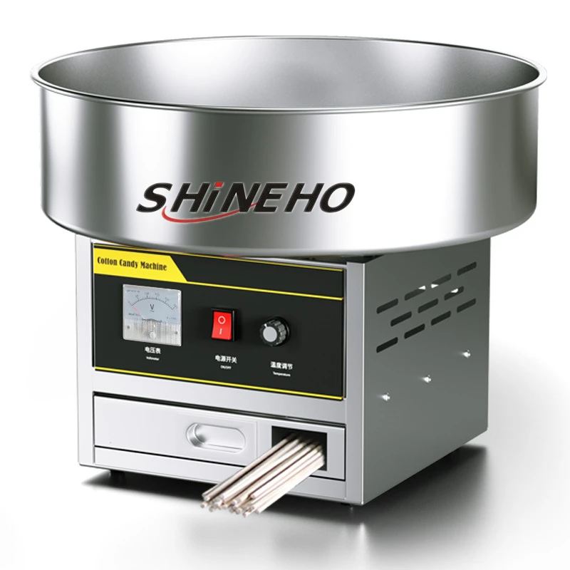 Shineho Shanghai Cotton Candy Machine With Cart Cheap Manufacturer