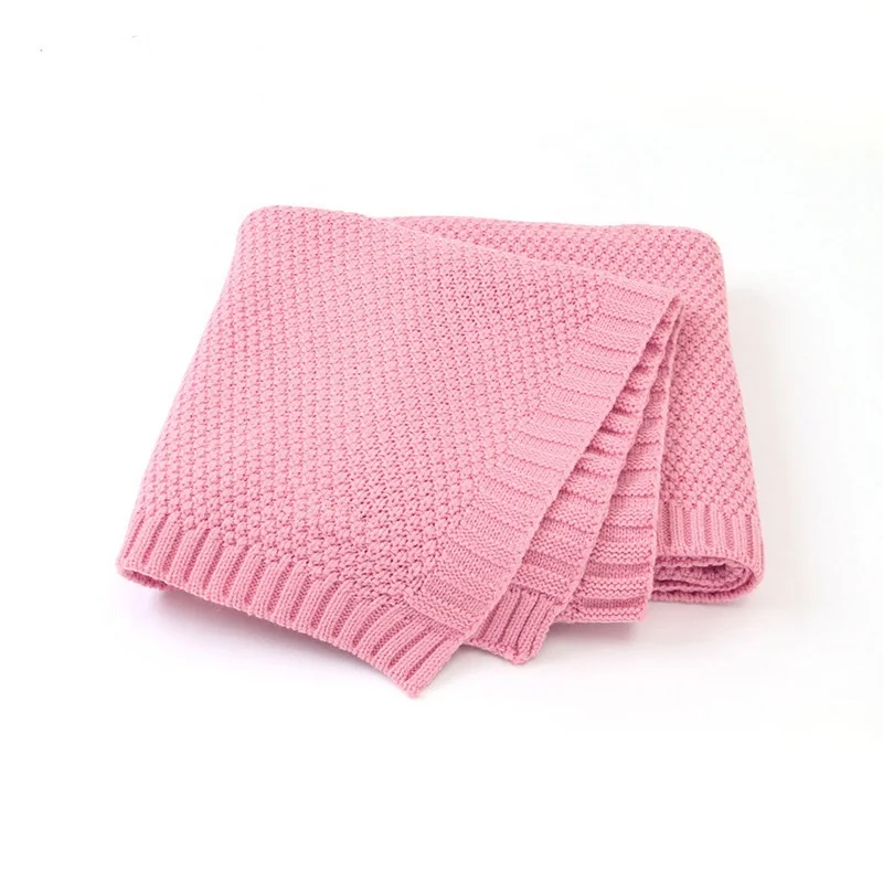 Organic Cotton Knitted Baby Blanket For Baby Boy And Girls Buy