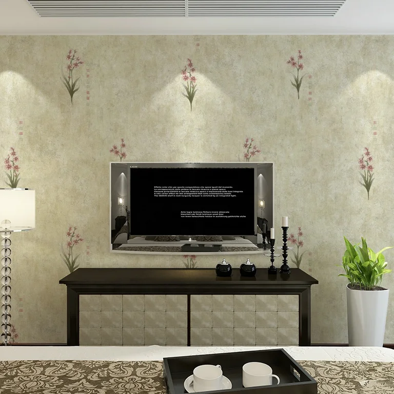 romantic flower wallpaper new designs hot sale wallpaper