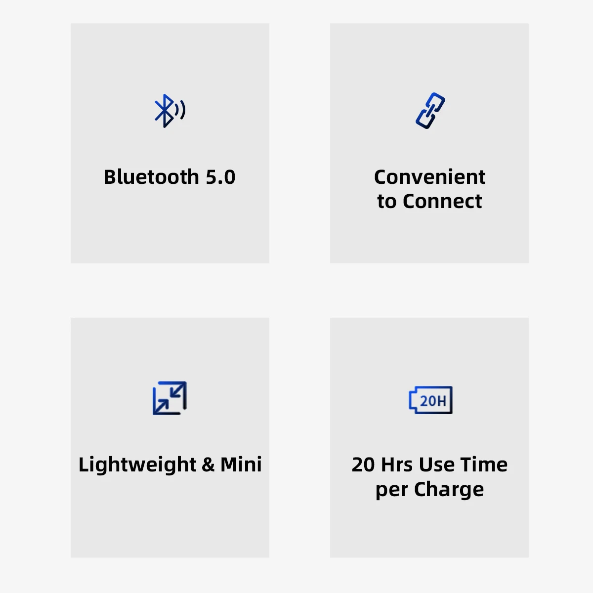 Bluetooth 5.0 400mAh charging case 100mAh headphone DSP noise abating ABS mini earbuds with power bank - ANKUX.COM