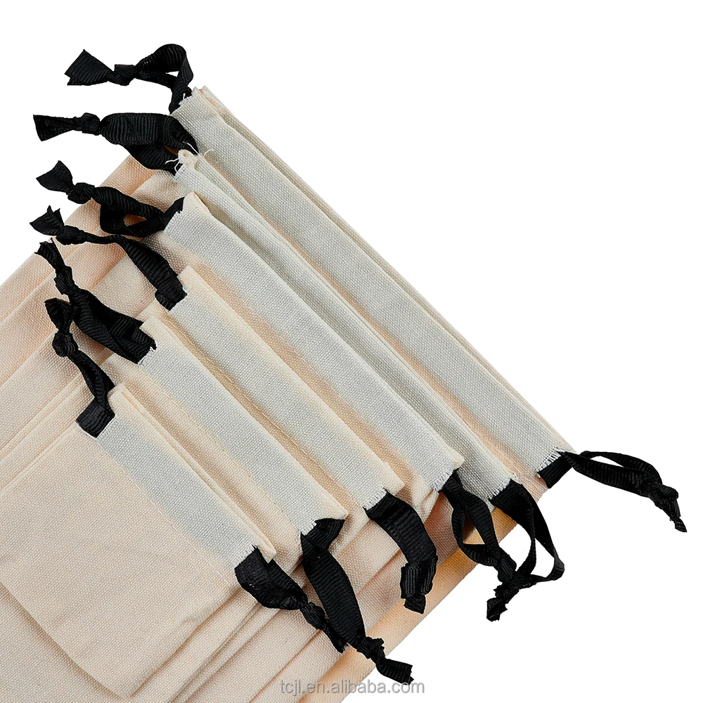 Natural Unbleached Cotton Muslin Bags Biodegradable Reusable Drawstring ...