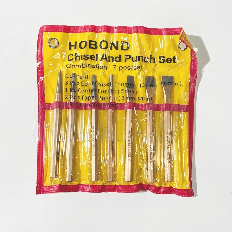 Impa 613088 150mm,7pcs/set Crv Alloy Chisel Punch Sets Combination